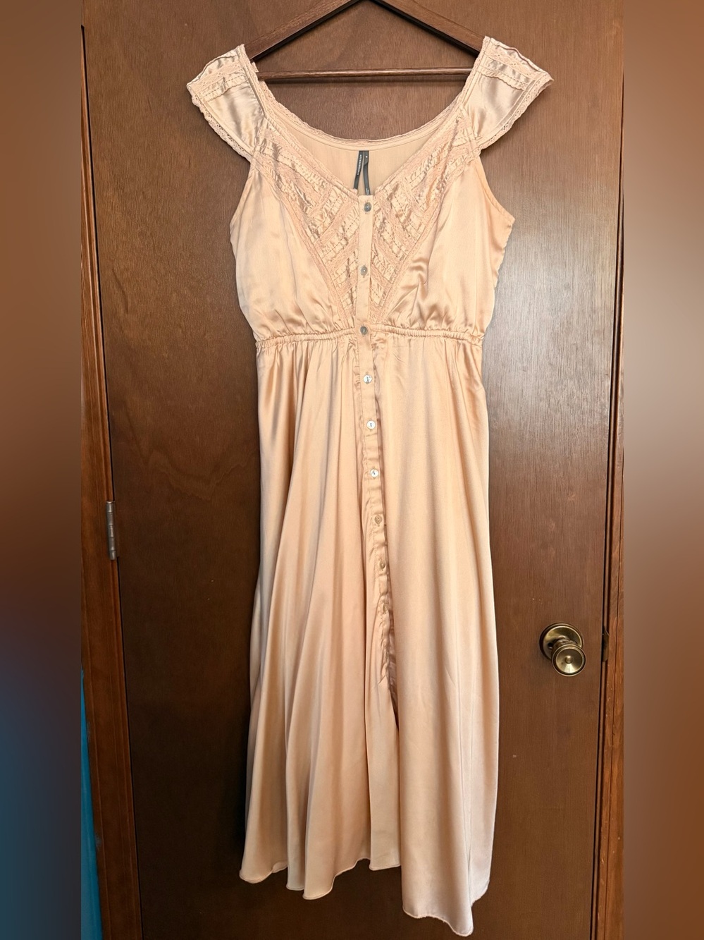 Anthropologie Sleeveless Hanky Hem Midi Dress